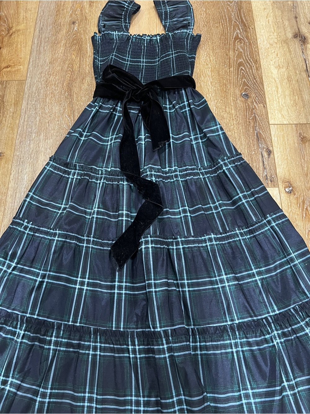Holiday tartan plaid dress NWOT Altar’d State taffeta